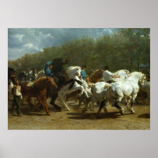 The Horse Fair by Rosa Bonheur Poster (Front)