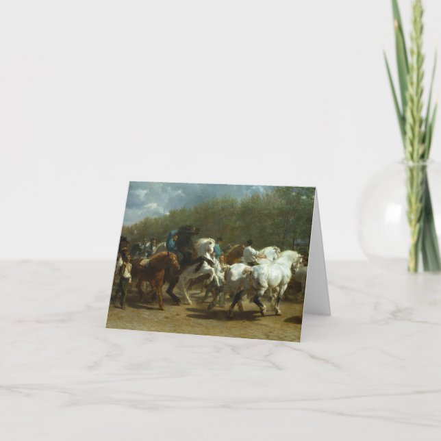 The Horse Fair by Rosa Bonheur Thank You Card (Front)