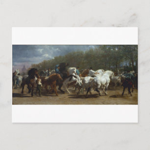 The Horse Fair by Rosa Happiness Postcard