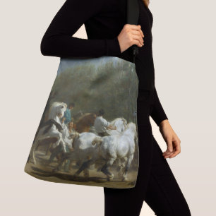 The Horse Fair Classic LARGE Cross Body Tote Bag