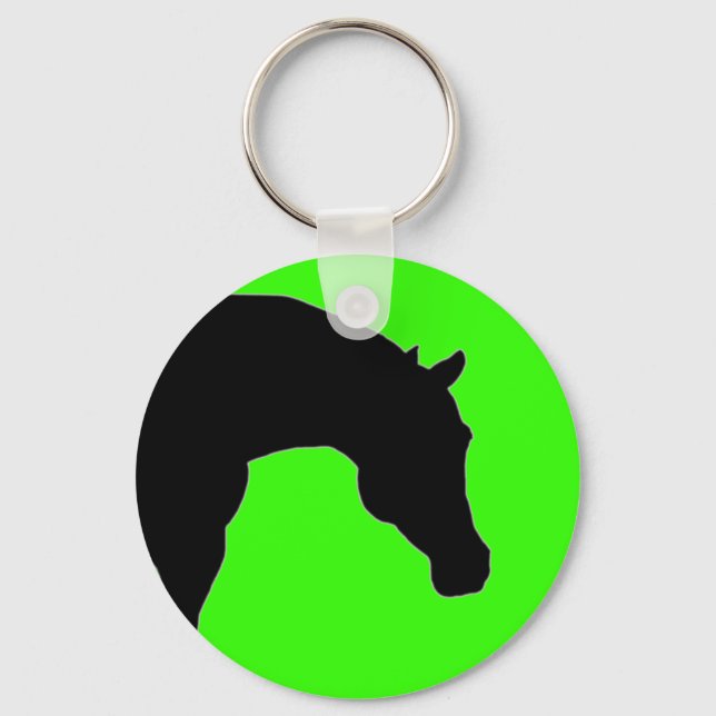 "The Horse" lime keychain (Front)