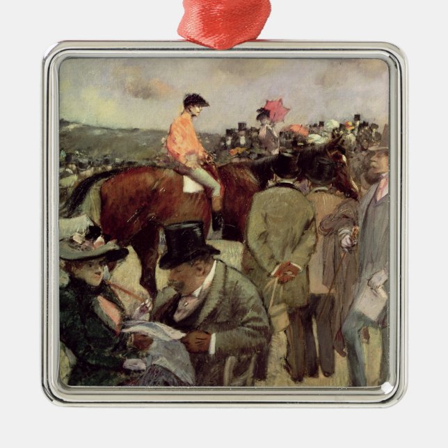 The Horse-Race, c.1890 Metal Tree Decoration (Front)