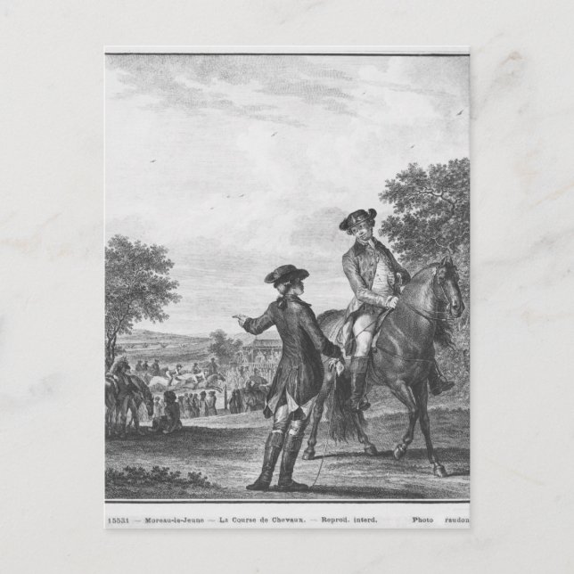 The horse race postcard (Front)