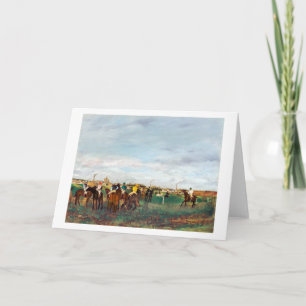 The Horse Races, Edgar Degas Card