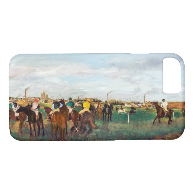 The Horse Races, Edgar Degas Case-Mate iPhone Case (Back (Horizontal))