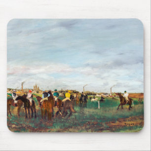 The Horse Races, Edgar Degas Mouse Mat