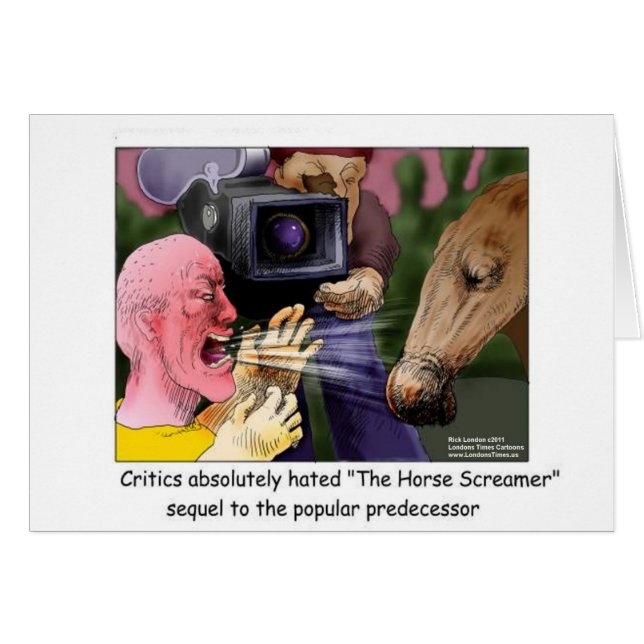The Horse Screamer Funny Tees Gifts Cards More (Front Horizontal)