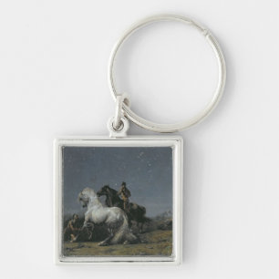 The Horse Thieves, 19th century Key Ring