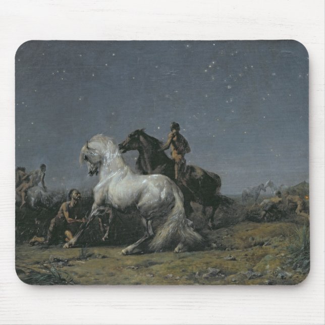 The Horse Thieves, 19th century Mouse Mat (Front)