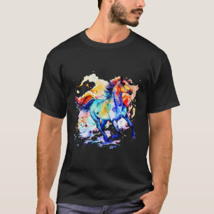 The Horse Watercolor Hand Painted Horse T-Shirt
