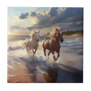 The Horses Ceramic Tile