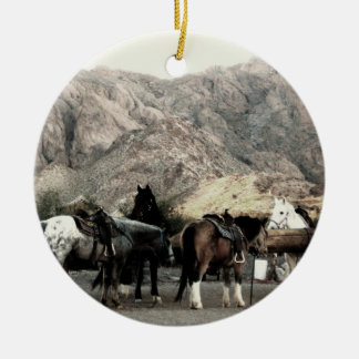 the Horses Ceramic Tree Decoration