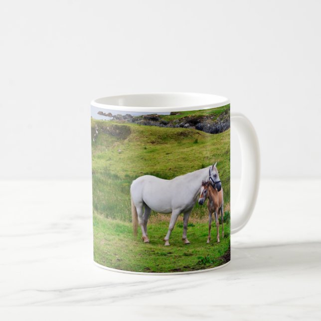 The Horses of Connemara | Galway, Ireland Coffee Mug (Front Right)