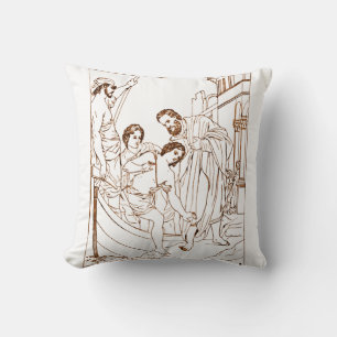 The Hospitality of Saint Julian the Hospitaller Cushion