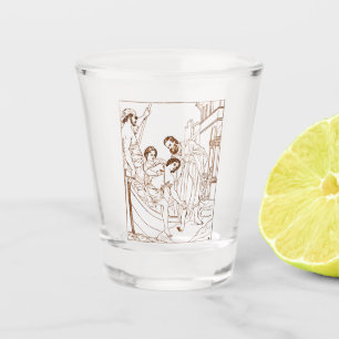 The Hospitality of Saint Julian the Hospitaller Shot Glass