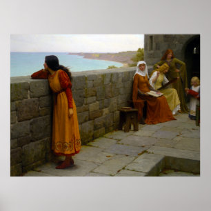 The Hostage, c. 1912 by Edmund Blair Leighton Poster