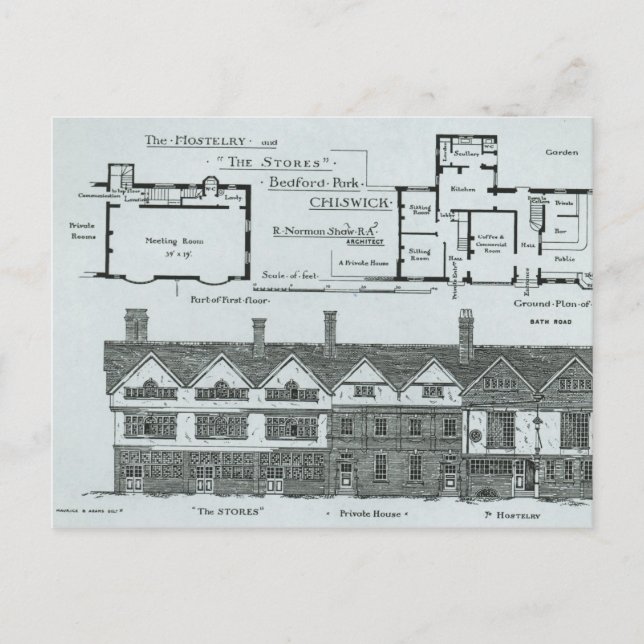 The Hostelry and The Stores Postcard (Front)