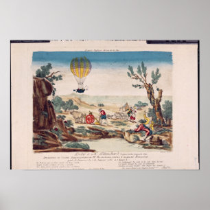 The Hot-Air Balloon of Jean Pierre Blanchard Poster