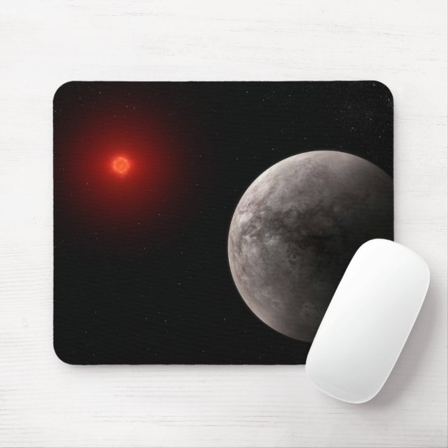 The Hot Rocky Exoplanet Trappist-1 B. Mouse Mat (With Mouse)