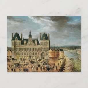 The Hotel de Ville, Place de Greve Postcard