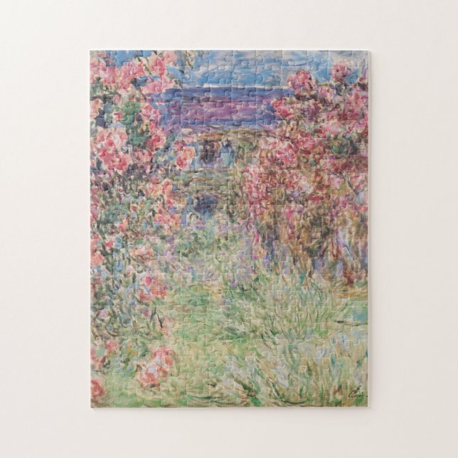 The House Amongst the Roses by Monet Puzzle (Vertical)