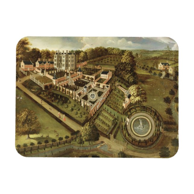 The House and Garden of Llanerch Hall, Denbighshir Magnet (Horizontal)