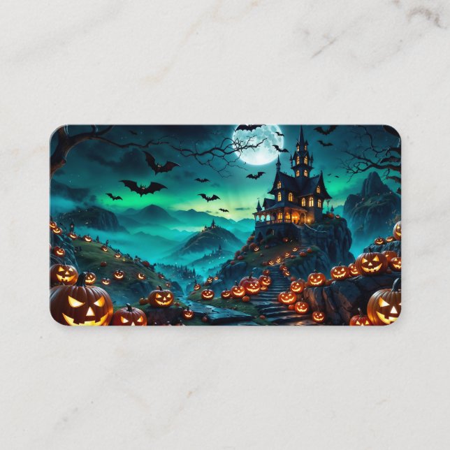 The House by the Pumpkin Road Bookmark Business Card (Front)
