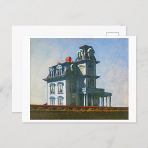 The House by the Railroad   Edward Hopper   Postcard