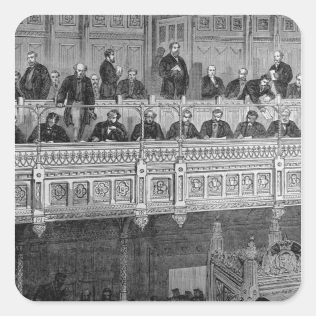 The House of Commons Square Sticker (Front)