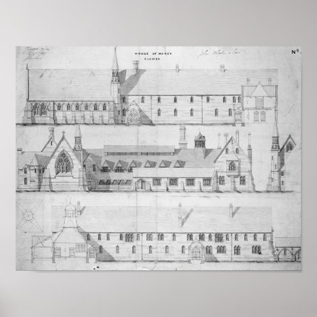 The House of Mercy, Clewer, c.1853 Poster (Front)