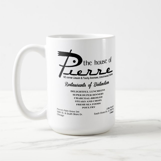 the house of Pierre, Lincoln & Touhy, Lincolnwood, Coffee Mug (Left)