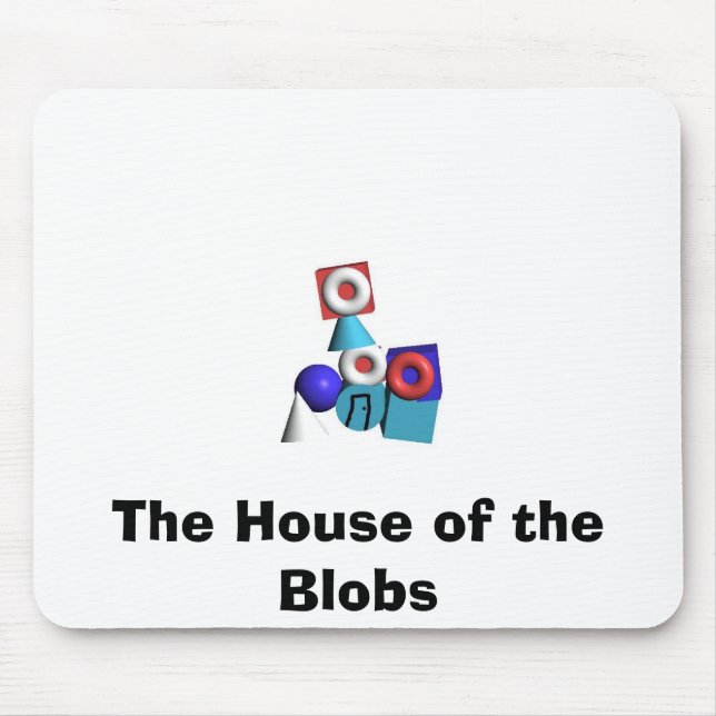 The House of the Blobs Mouse Mat (Front)