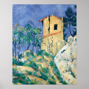 The House with Cracked Walls Paul Cezanne Post Imp Poster