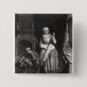 The Housekeeper 15 Cm Square Badge