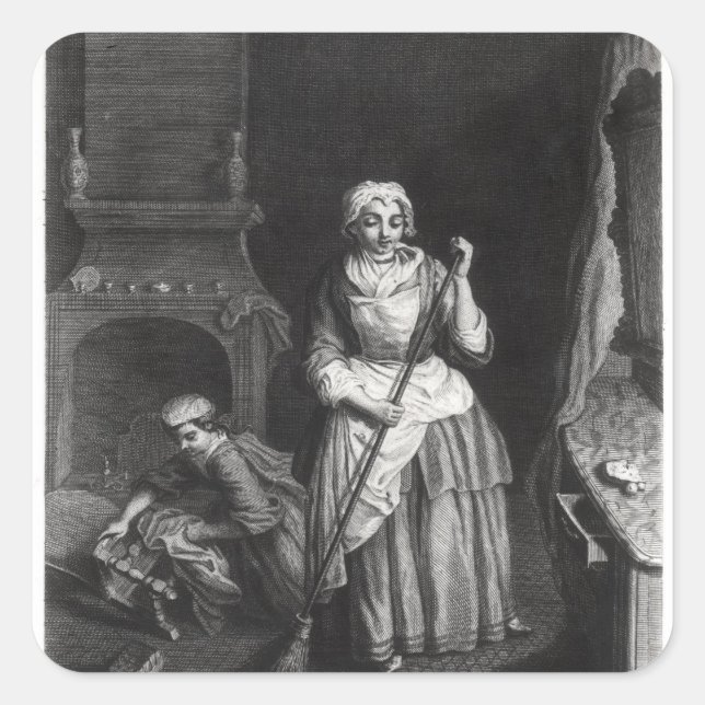 The Housekeeper Square Sticker (Front)