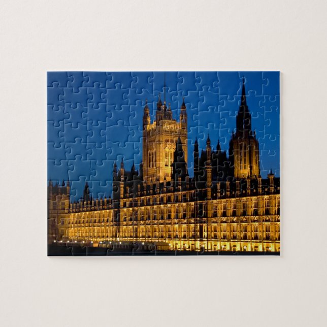 The Houses of Parliament at night in the city of Jigsaw Puzzle (Horizontal)
