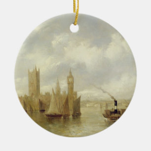 The Houses of Parliament Ceramic Tree Decoration
