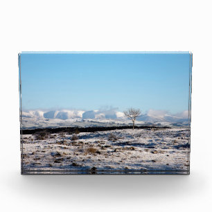 The Howgill Fells winter England Holiday Card Post Photo Block
