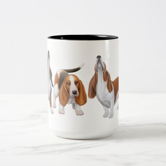 The Howling Basset Hounds Mug (Center)