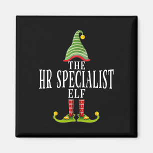 The Hr Specialist Elf Funny Matching Pajama Xmas  Magnet