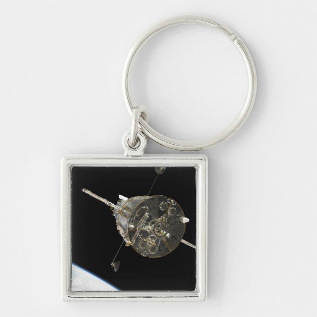 The Hubble Space Telescope in orbit above Earth Key Ring (Front)