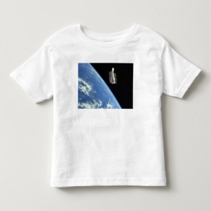 The Hubble Space Telescope with a blue earth Toddler T-Shirt