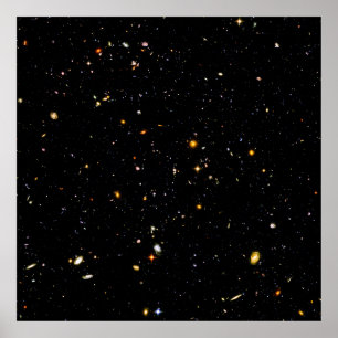 The Hubble Ultra Deep Field - Photo of Galaxies Poster