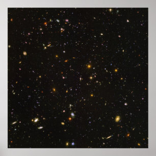 The Hubble Ultra Deep Field Space Image Poster