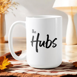 The Hubs Funny Groom or Husband Typography Coffee Mug