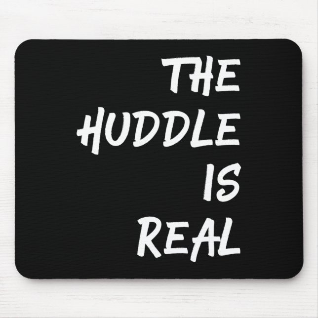 The Huddle is Real Fun Football  for Fall Mouse Mat (Front)