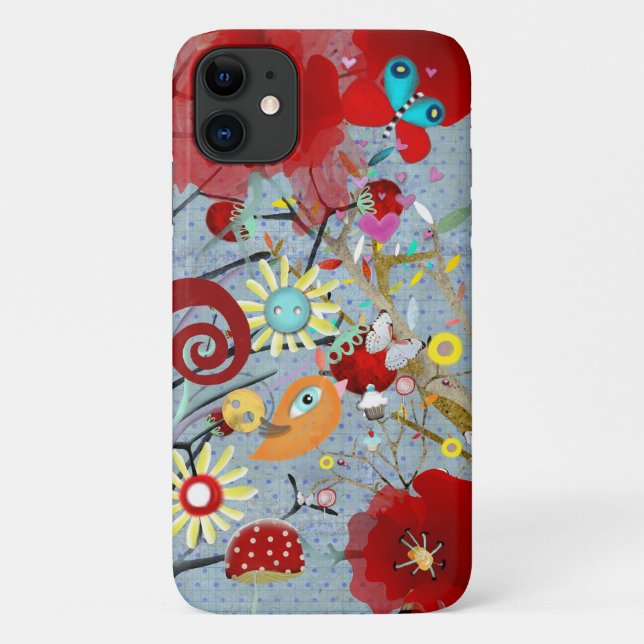 The Huge Poppy Case-Mate iPhone Case (Back)