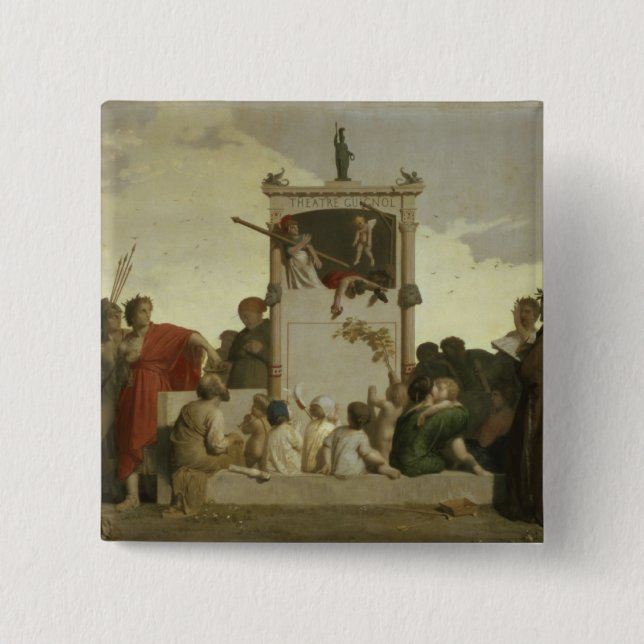 The Human Comedy, c.1852 15 Cm Square Badge (Front)