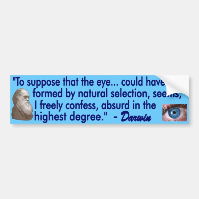The Human Eye Bumper Sticker (Front)