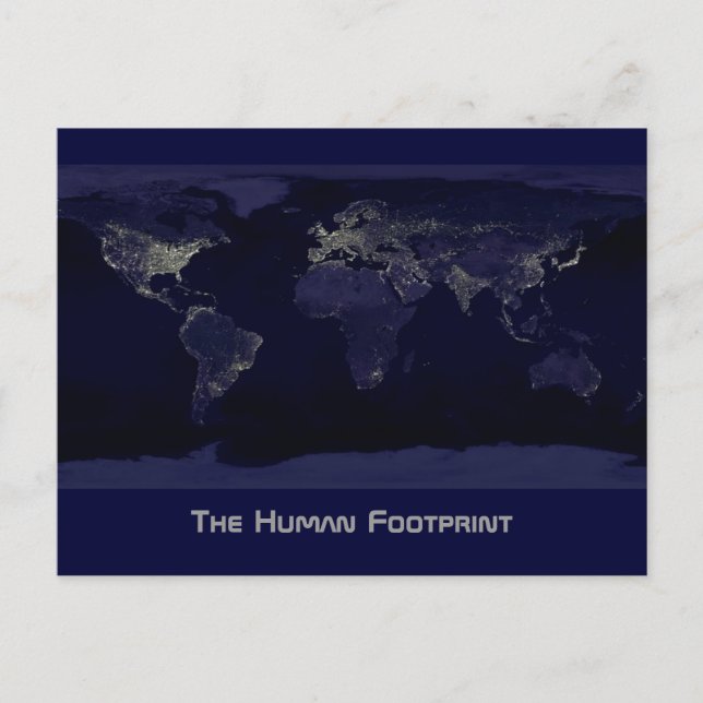 The Human Footprint Postcard (Front)